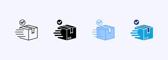 Add Cart Icon Set Multiple Style Collection Element For Design