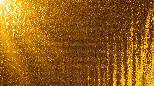 Golden beer macro bubbles texture in a water glass pattern with drops and light liquid foam