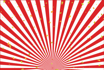 日の出　金　和柄　年賀状　背景	