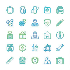 Medical Health Icon Pack – Clean Flat Vector