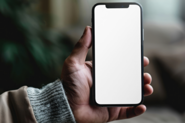 Editable smartphone mockup template png, transparent design