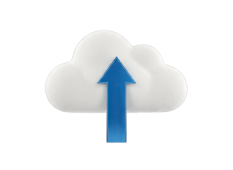 Cloud Upload Icon: Data Transfer Concept