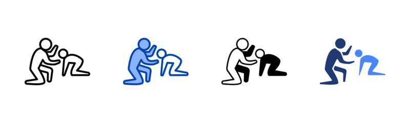 Drive icon set multiple style collection