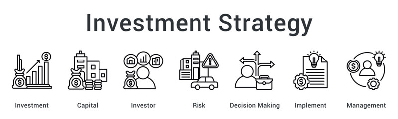 Investment strategy allocates capital for investors while managing risk through decision making and implementation oversight.