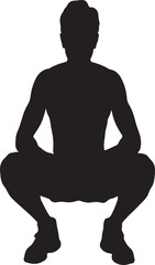 Fototapeta premium Human vector silhouette illustration representing a person standing, ideal for various design projects