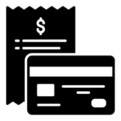 Bill or payment invoice icon