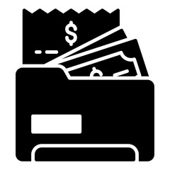 The financial archive icon contains reports and invoices.