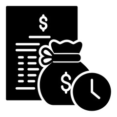 Financial liability or obligation icon