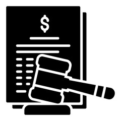 Financial law and policy icons