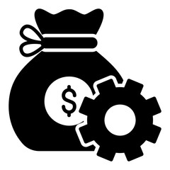 Financial management icons to maintain wealth