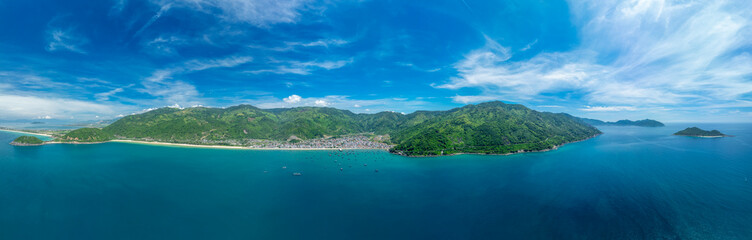 The stunning natural landscape on the pass separating Phu Yen and Khanh Hoa provinces, Dai Lanh beach, one of Vietnam's most beautiful beaches. © Long