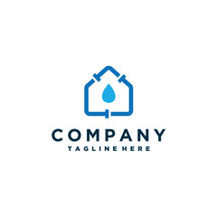 Plumbing logo design template
