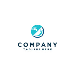 Plumbing logo design template