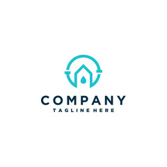 Plumbing logo design template