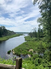River to Lake superior in northern Wisconsin 
