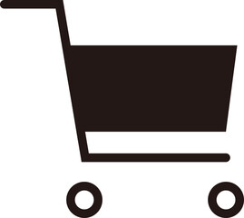 線画のショッピングカートアイコン