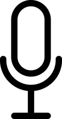 線画のマイクアイコン