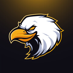 eagle Mascot Logo emblem for esport team