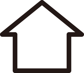 線画の家アイコン