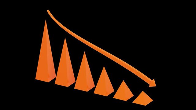 3D Red Graph | Alpha Channel