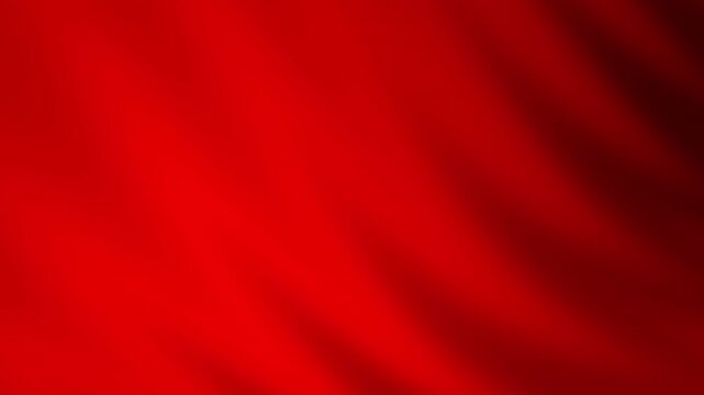 Solid red gradient background with gentle undulations and soft shadows, evoking the elegant drape of silk fabric or a smooth liquid surface, perfect for a sophisticated and passionate design