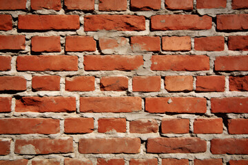 Obraz premium old red brick wall texture background, grunge surface, rough cement details