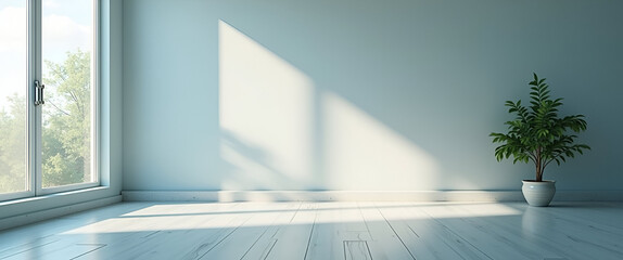 Calm Minimalist Workflow Automation: Tranquil Future Scene for Enhanced Focus & Copy Space. Visionary design blending serenity with advanced productivity technology.