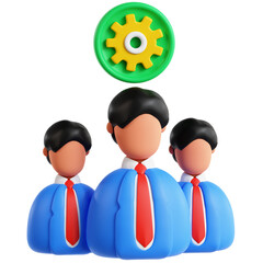 Staff Management 3D Icon