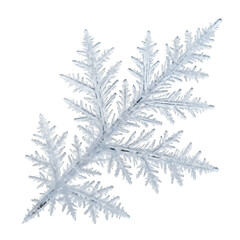 Cluster of ice crystals with transparent Background