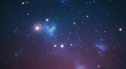 A vast expanse of space, dotted with brilliant stars, showcases swirling nebulae and celestial bodies in a rich tapestry of cosmic colors.