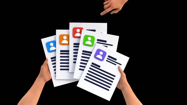 3D Curriculum Vitae Profiles with Photo | Alpha Channel