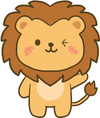 lion  with bone