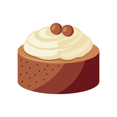 Nutty Cream Round Cake