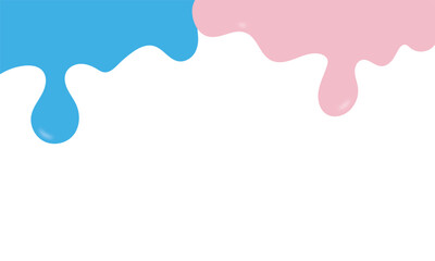 pink and blue paint splashes