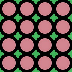 Pink seamless circle pattern design for a colorful background texture
