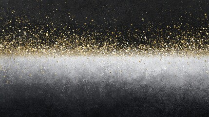 Obraz premium Black and White Elegance with Shimmering Gold for Gala or Charity Event Poster - Sophisticated Style