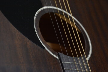 Classical guitar and classic violin up close