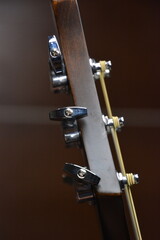 Classical guitar and classic violin up close