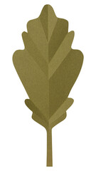 Fototapeta premium PNG green oak leaf , paper craft element, transparent background