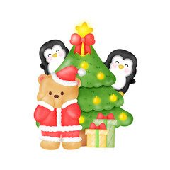 christmas tree with gifts