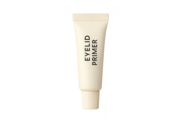 Eyelid primer cosmetic tube with transparent background