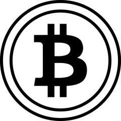 cryptocurrency line icon