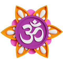 Diwali Om 3D Icon