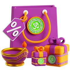 Diwali Sale 3D Icon