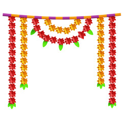 Flower Garland 3D Icon