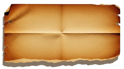 Old paper with torn edges and a creased texture, perfect for historical documents or vintage designs