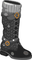 Fantasy Warrior Boot Illustration