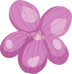 Cute Pink Flower Illustration