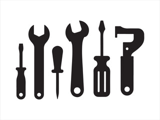 Vector tools collection. Tool icon set. Working tools. Tool kit icons. Working tools set