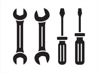 Vector tools collection. Tool icon set. Working tools. Tool kit icons. Working tools set